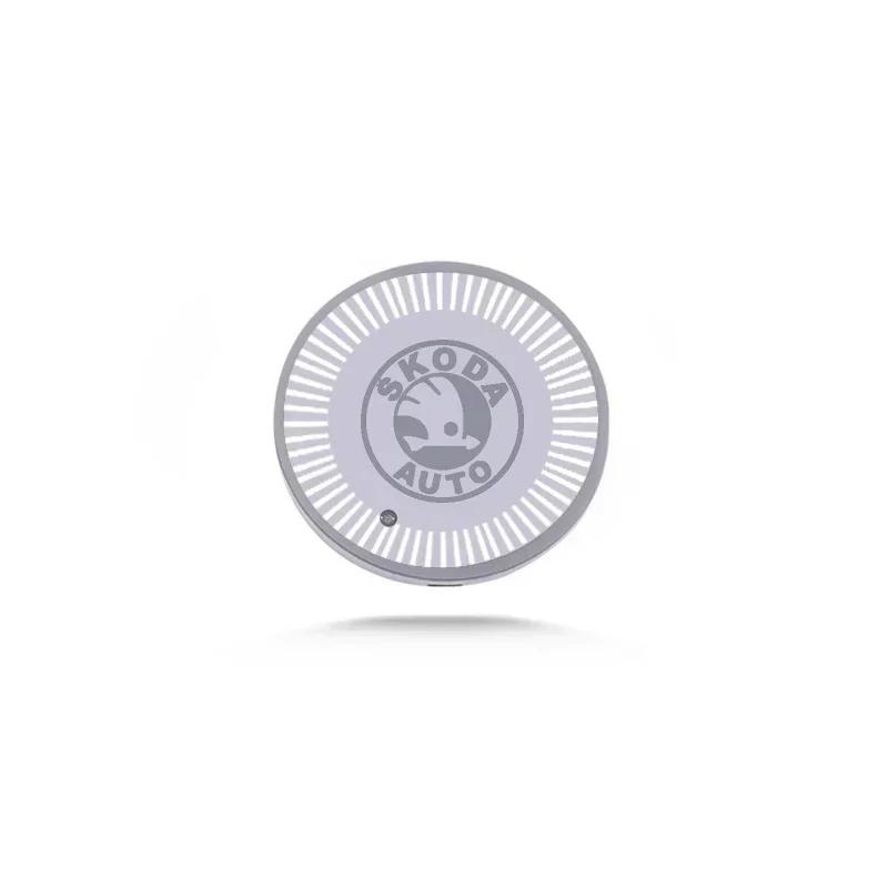 Car Sticker 2026 Hot for Skoda Car LED Water Coaster Cup Anti-Slip Mat Luminous Drink Holder Lamp Octavia A5 A7 Fabia Superb Kam