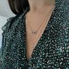 Серебряное колье с фианитами, вес изделия 3,87 гр (2208716)