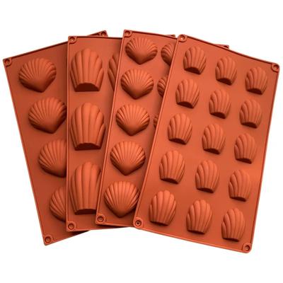 Madeleine Pan Nonstick Silicone Madeleine Molds Shell Shape Baking Cake Mold Pan DIY Bakeware Pan Kitchen Accessories