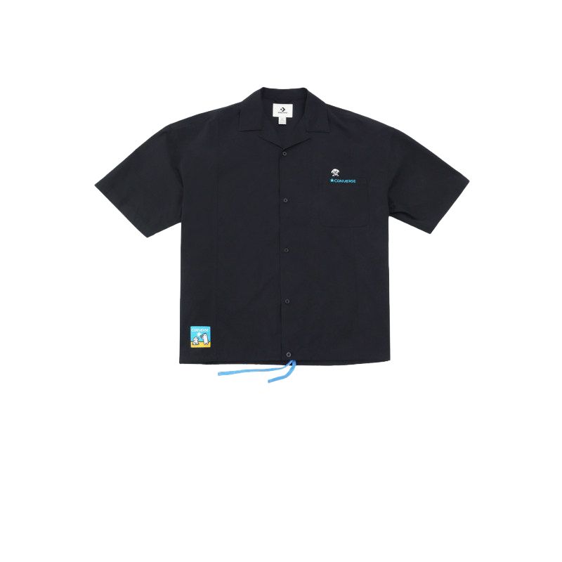 Converse Shirts Men s 023 Cuban Collar Moderate MCK179-023 L