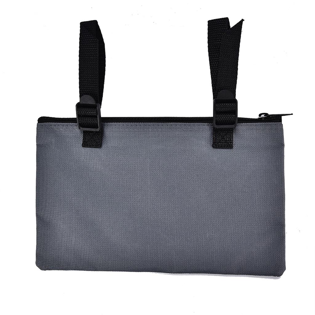 Waterproof Mobility Scooter Armrest Bag Wheelchair Shopping Travel Storage Bag Black
