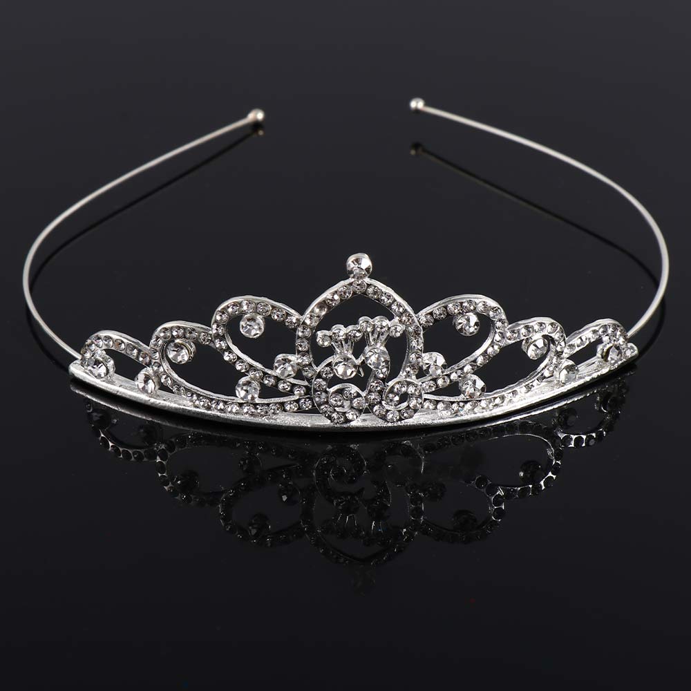 Princess Headpieces Headdress Children Tiaras Kids Hairbands Head Jewelry Rhinestone Crystal Crown