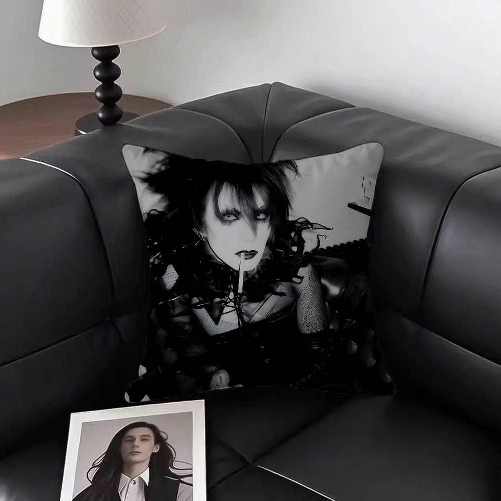 1 szt. Poszewka na poduszkę Rock Band Malice Mizer Moda Kwadratowa Poszewka Sypialnia Sofa Pokój Wystrój Wypoczynek