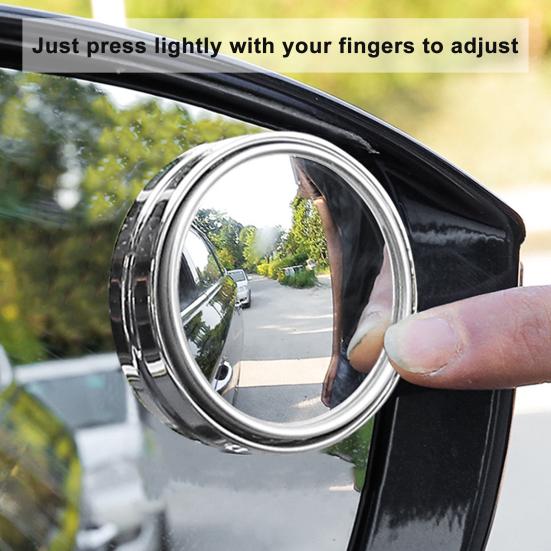 1Pair Blind Spot Mirror Versatile Wide Angle Round Vehicles Car Stick On Blind Spot Mirrors Car Supply