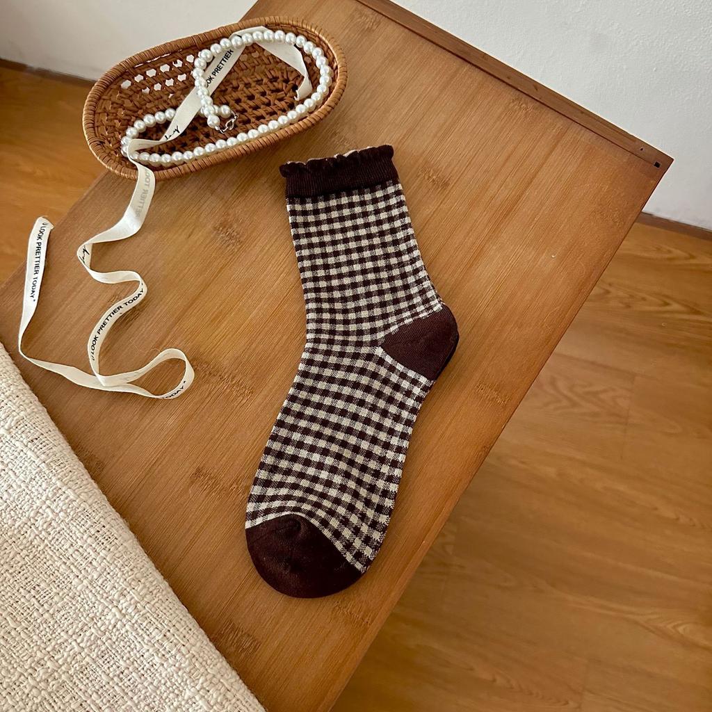 Women's New Autumn and Winter Bow in The Tube Pile Socks