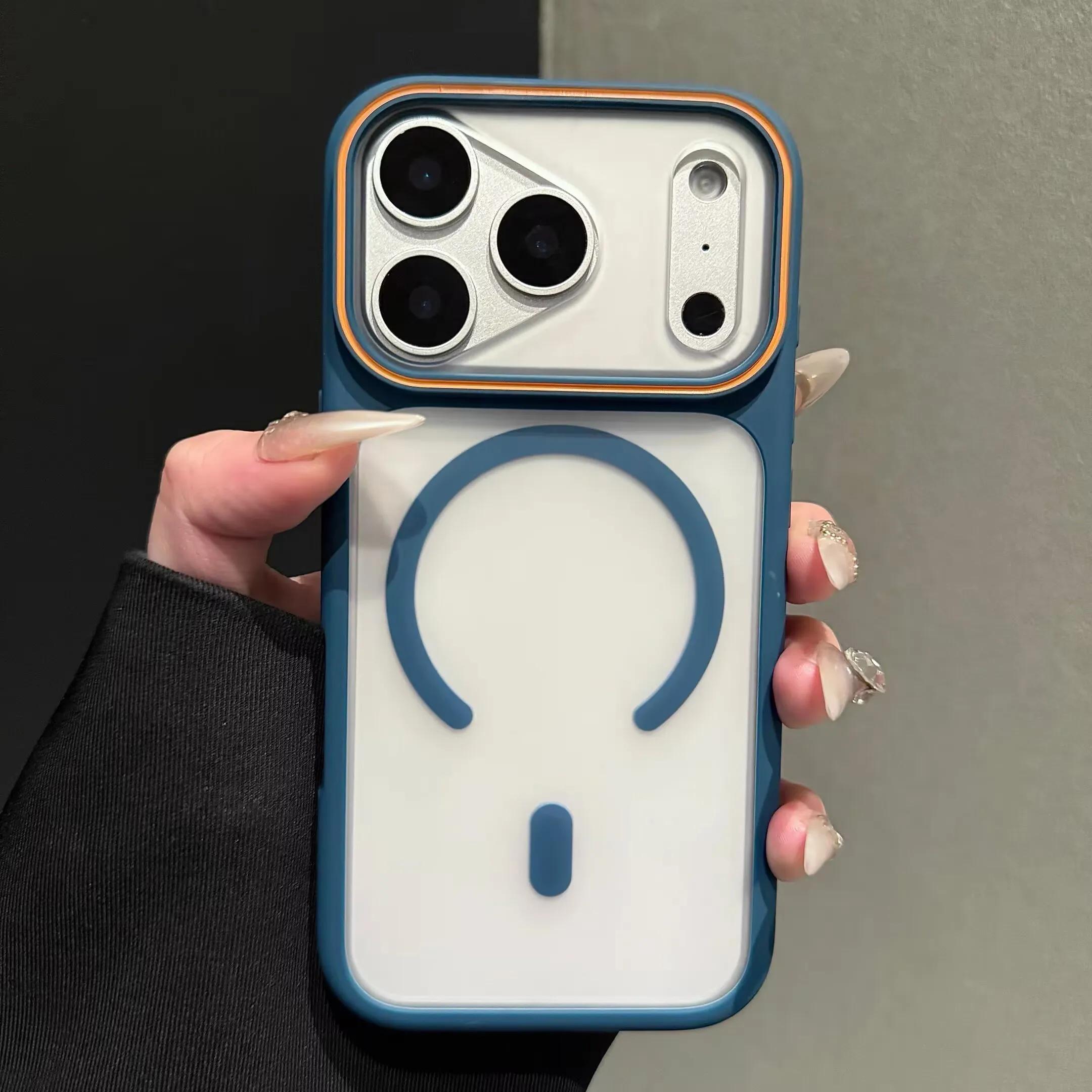 

Original Matte For Magsafe Magnetic Case for iPhone 17 16 15 14 Plus 13 12 11 17 Pro Max Shockproof Hard Clear Cover iPhone 12