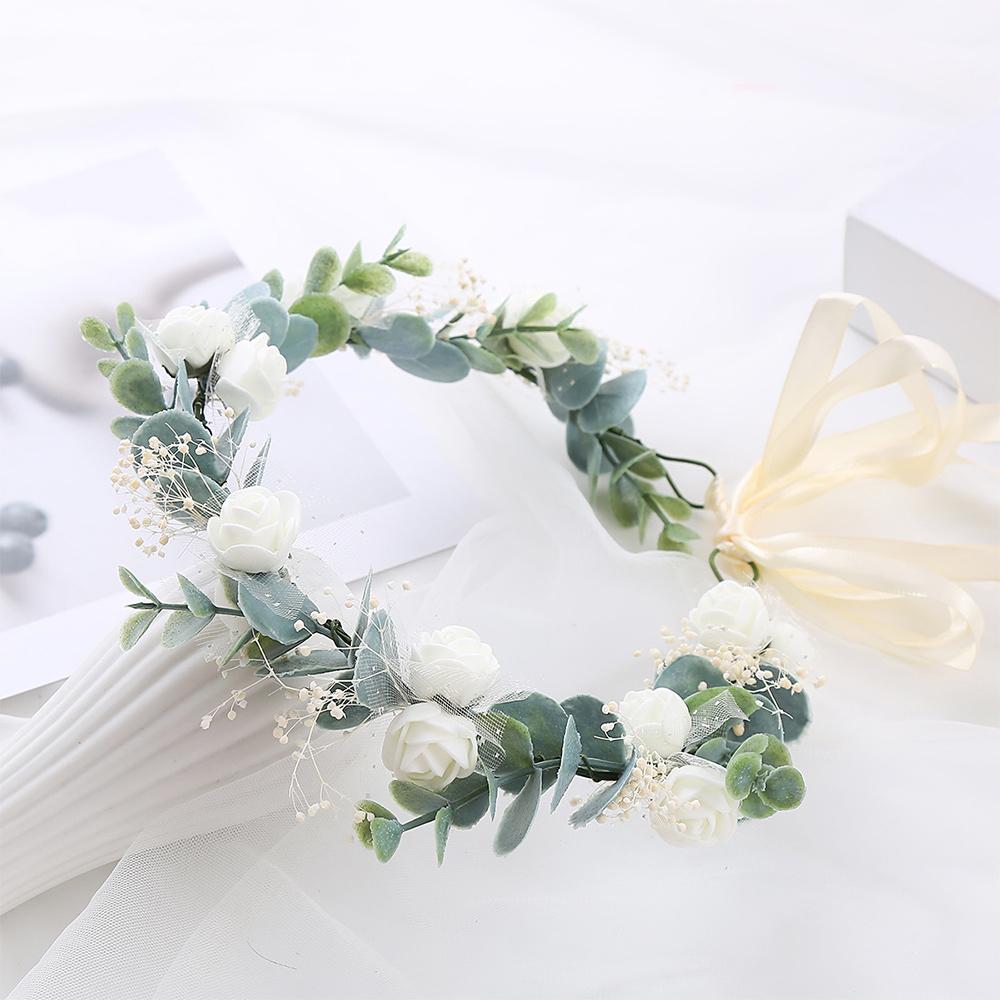 Simulated Black Flower Antler Crown Costume Cosplay Elf Headpiece  Wedding