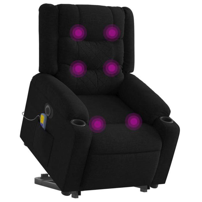 VidaXL Electric Massage Recliner, Relaxation Chair with Adjustable Backrest and Footrest, Salon Seat 3206584
