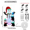 5.91FT Inflatable Snowman Penguin Family Set Toy Xmas Yard Decoration Festive Gift LED Lit Christmas Supplie Home Decor Ornament