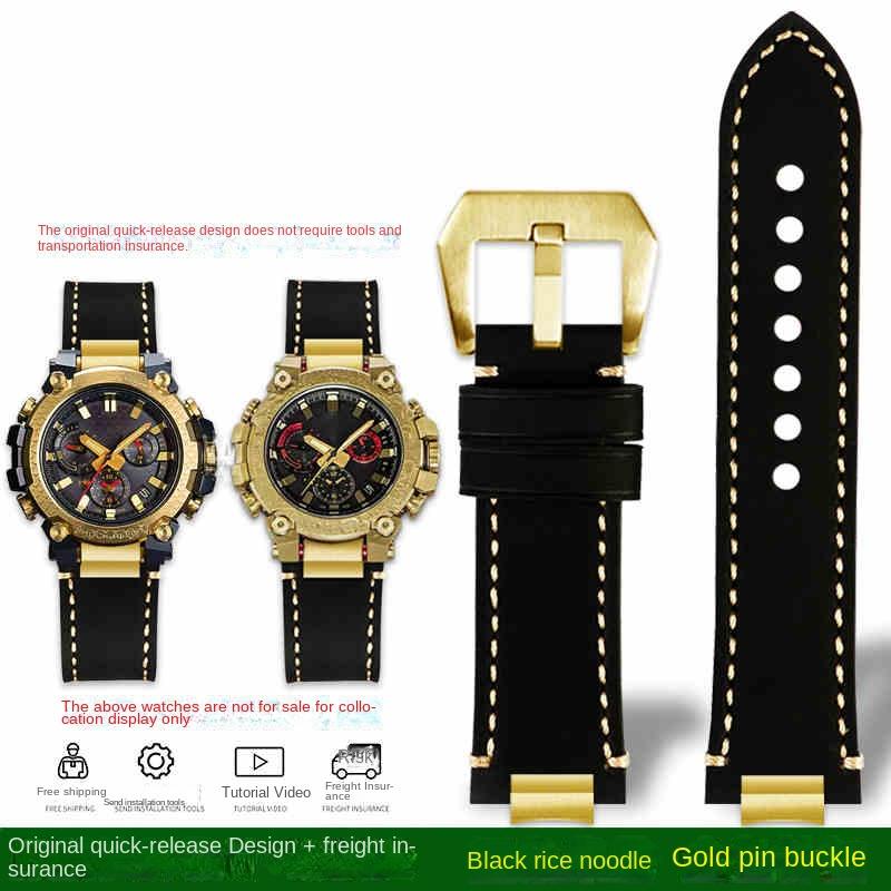 Schnellwechsel MTG B3000 Retro Leder Uhrenarmband Für Casio MTG-B3000B/BD Edelstahl Adapter Herren Rindsleder Uhrenarmband