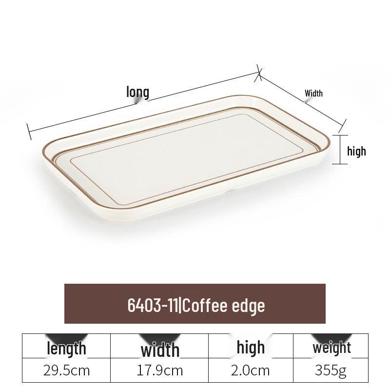 Yi Pan Rectangular Plastic Serving Tray