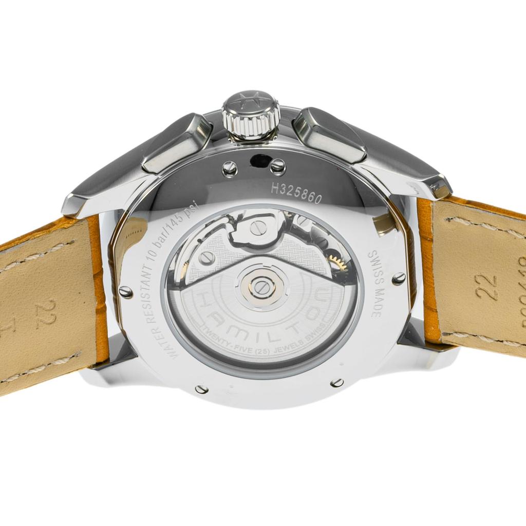 Jazzmaster White Pearl Dial Stainless Steel Sapphire Glass Automatic 42MM Swiss Watch Brand H32586511 Light Brown [Hamilton] Men's [Item]