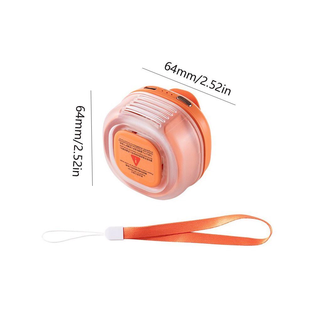 360° Rotatable Bladeless Neck Fan 3 Speeds Hanging Waist Fan Small Clip-On Waist Fan Travel Use