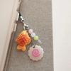 Pink Squid Roll Fish Cake Keychain Street Food Dango Phone Charm  Hanging Ornament
