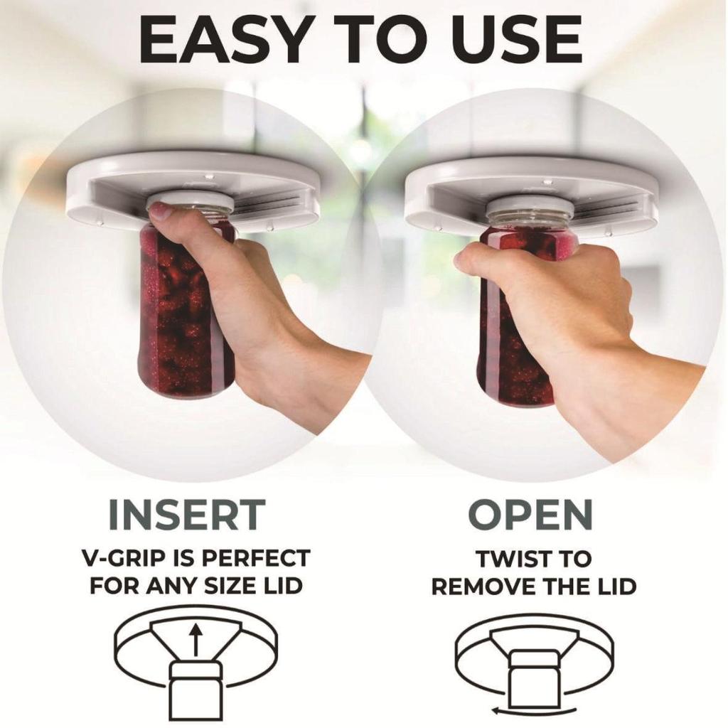 Kitchen Jar Opener Effort-Saving & Non-Slip Reusable Design