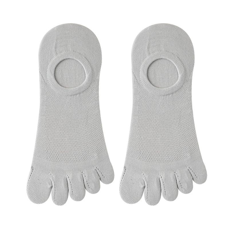 Summer Sweat-absorbing Mesh Five-finger Socks, Anti-pilling Split Toe Socks, Boneless Socks, Boat Socks, Men's Short Socks