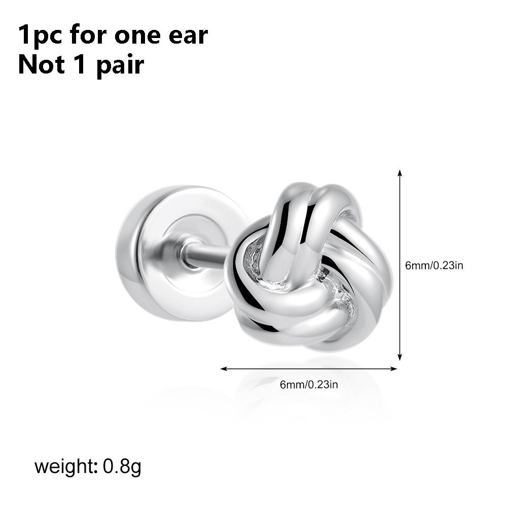 1PC Stainless Steel Star Moon Sun Stud Earrings For Women Simple Daily Wear Cartilage Piercing Earring Punk Unisex Rock Jewelry