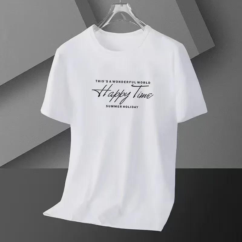 Men's Summer Sports Style Ice Silk Printed Mesh T-Shirt - Quick-Drying, Slim Fit, Round Neck, Short-Sleeved