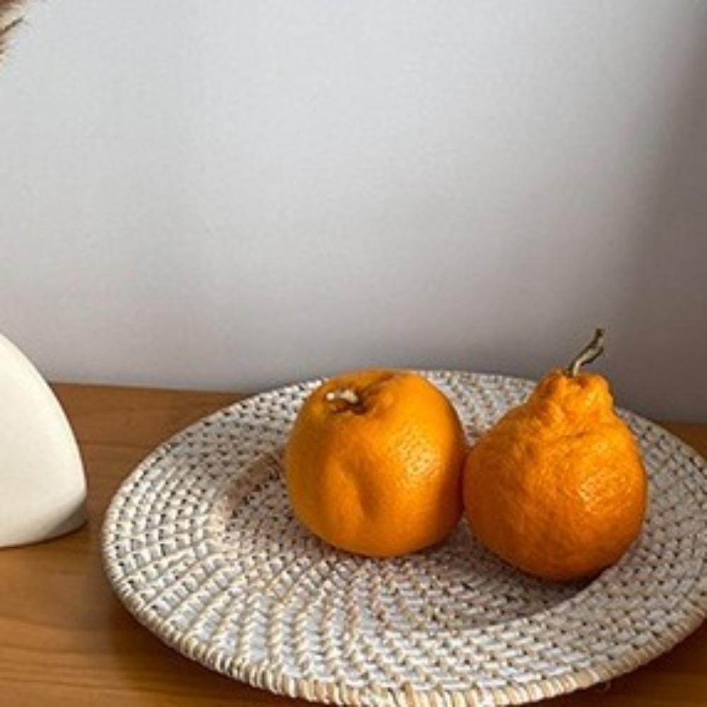 Retro Kávové Chlebové Podnosy Ručně Vyráběná Ovocná Mísa Domácí Dekorace Ratanový Podnos Obývací Pokoj