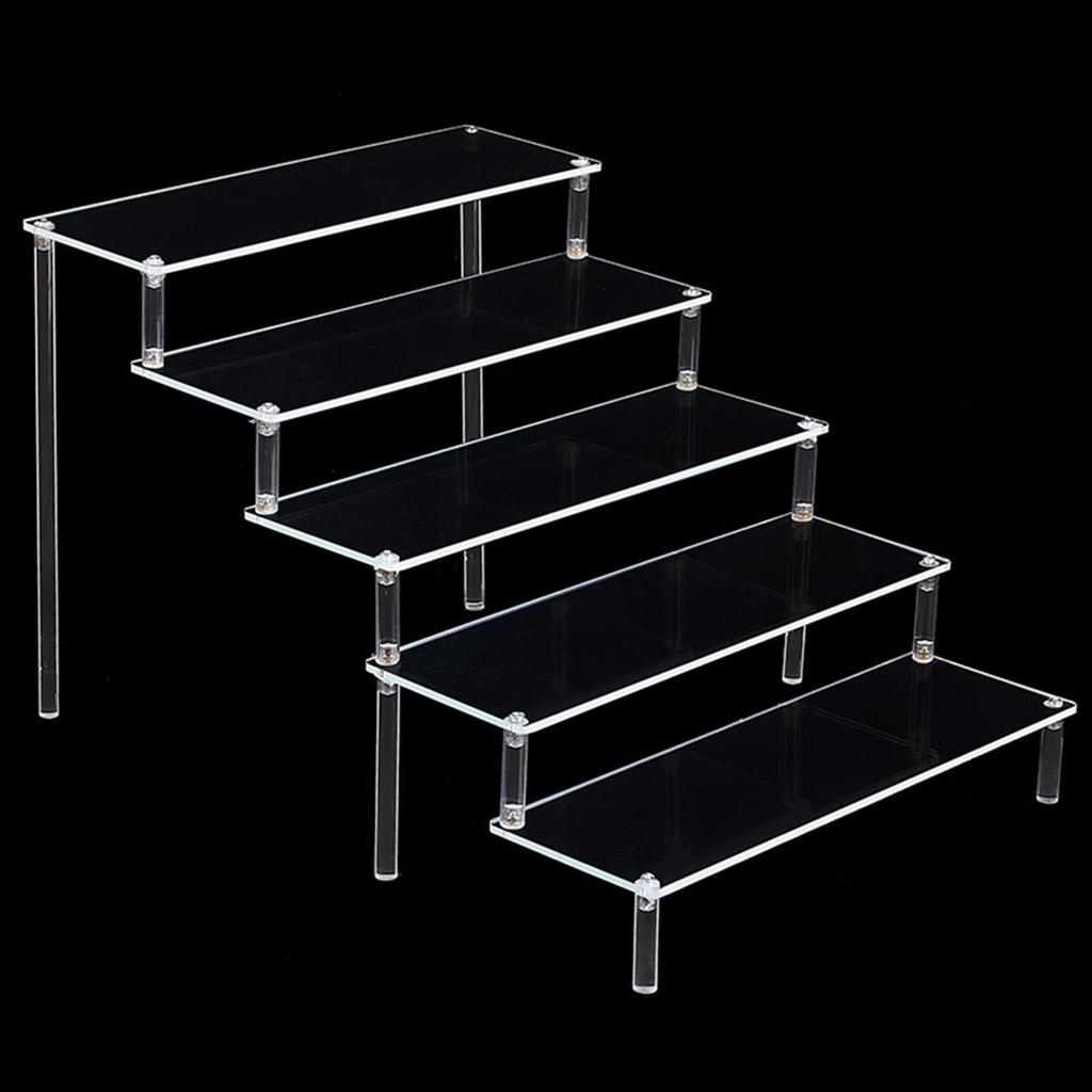 Poziomy akrylowe stojaki na perfumy organizator na przybory do makijażu, półki, półki, prezentacja 
