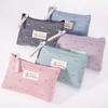 Soft Canvas Dot Print Women Cute Cosmetic Bag Toiletries Organizer Portable Make Up Bags Case Travel Storage Bag