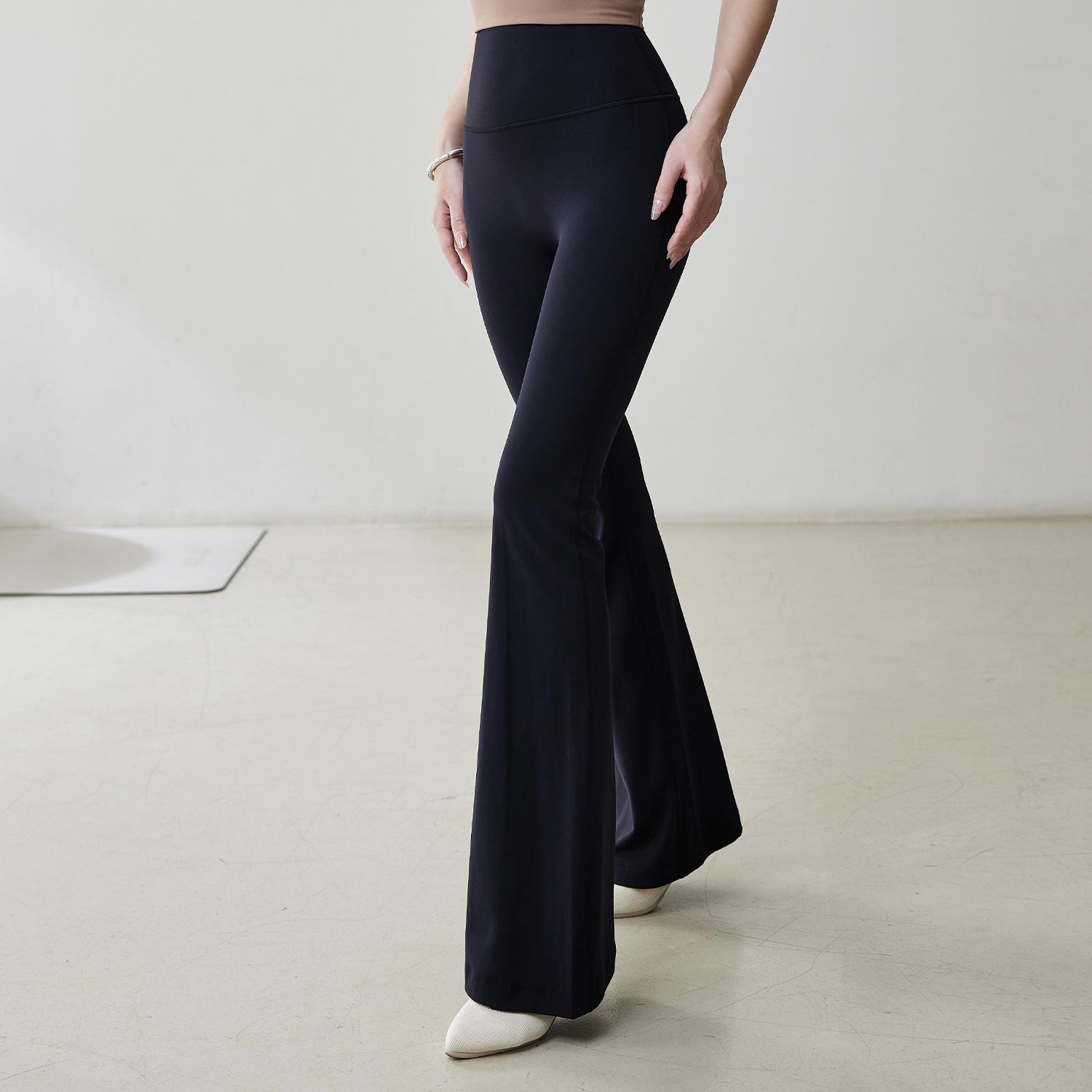 

Женские расклешенные штаны для йоги с высокой талией — спортивные брюки, утягивающие живот и бедра, на весну/лето