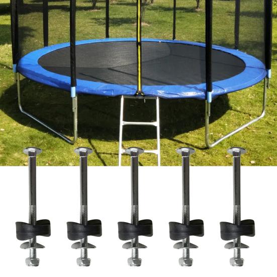 10 Stück/12 Stück Mehrere Trampolinschrauben Einfache Montage Verschleißfest Professionelle Polabstandshalter für Zuhause