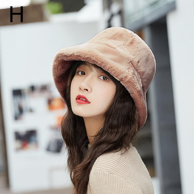 Buy Fashion Faux Fur Winter Bucket Hat 