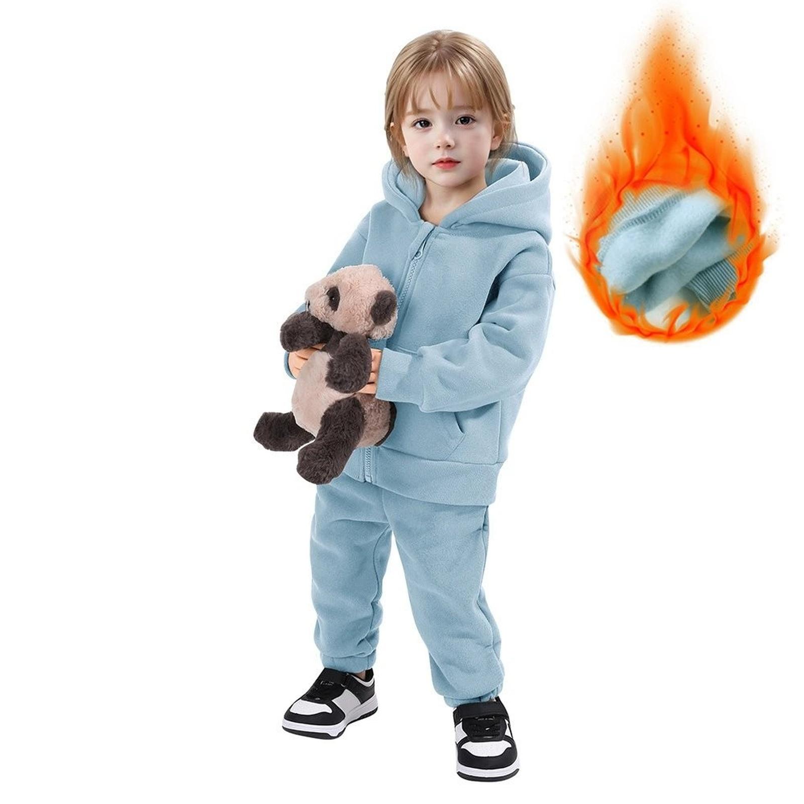 

Детский спортивный и повседневный комплект из двух предметов 90 светло-синий