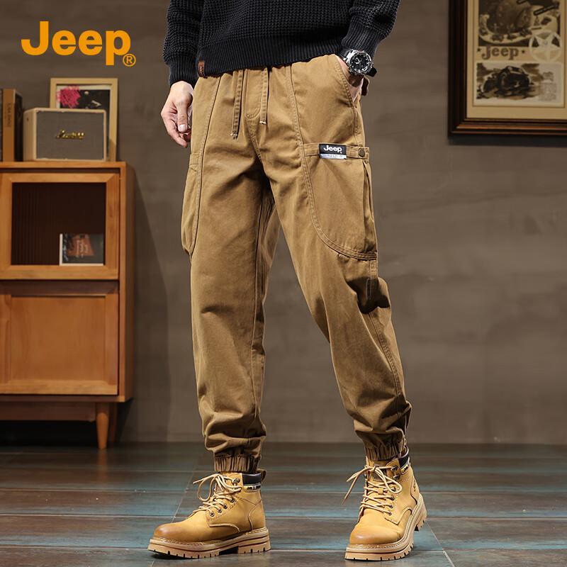 

JEEP Men s Loose Fit Cotton Cargo Jogger Pants 3XL