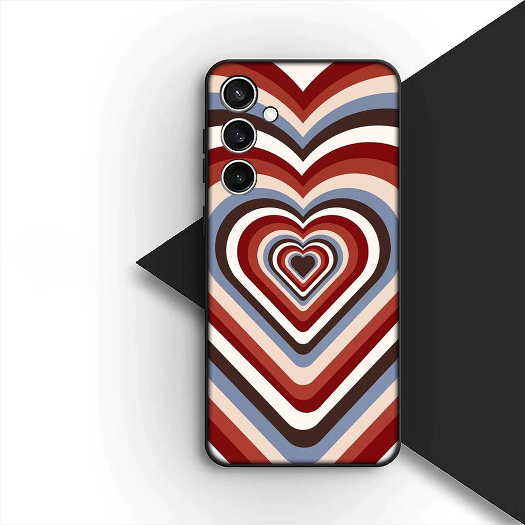 Star Dark Red Heart Love Blue Silicone Cover for Apple iPhone 17 12 13 Pro Max Mini ProMax 7 + 8 Plus Air 8+ Coque Phone Case