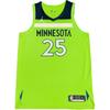X NBA Collaboration Timberwolves Rose Fashion Comfortable Soft Skin-Friendly Basketball Jersey Men Jersey Fluorescent-Green CV9407-313