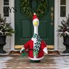 Weather Resistant Polyester Costume 1 Set Christmas Porch Goose Outfit, Festive Dress with Hat, Winter Garden Statue Clothes Fall Holiday for 23 Inch