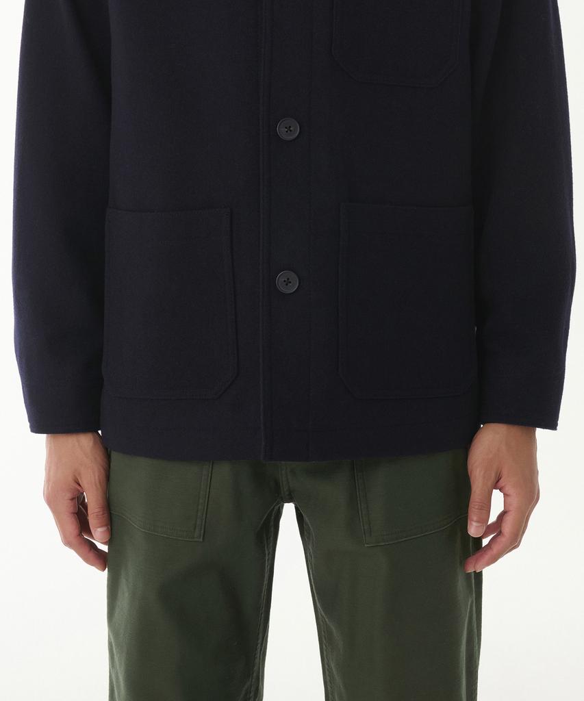 Musinsa Standard Wool Blend Chore Jacket [Navy]