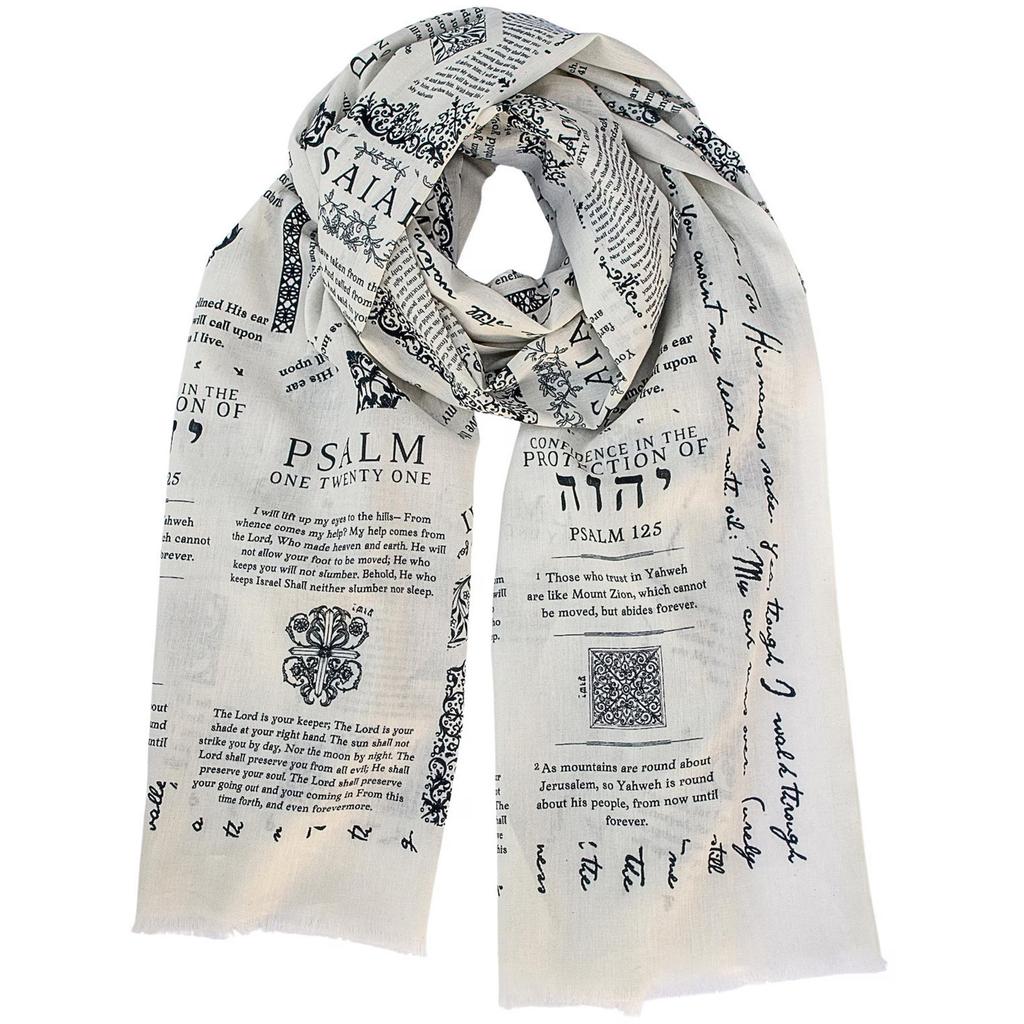 Vintage Aesthetic Scarf Christian Inspirational Bible Verse Blanket Scarf Christian Prayer Scarf for Women Teacher Mother Gifts