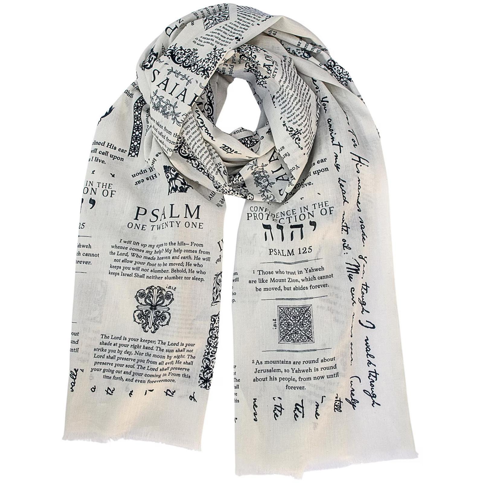 Christian Prayer Shawl Christian Inspirational Bible Verse Blanket Scarf for Women Grandma Mom