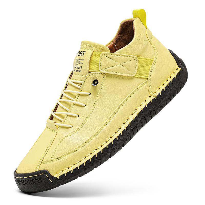 2025 Popular Hand-stitched Women's Shoes Beef Tendon Soft-soled Mother Shoes Autumn and Winter Flat-soled Single Shoes Casual Shoes