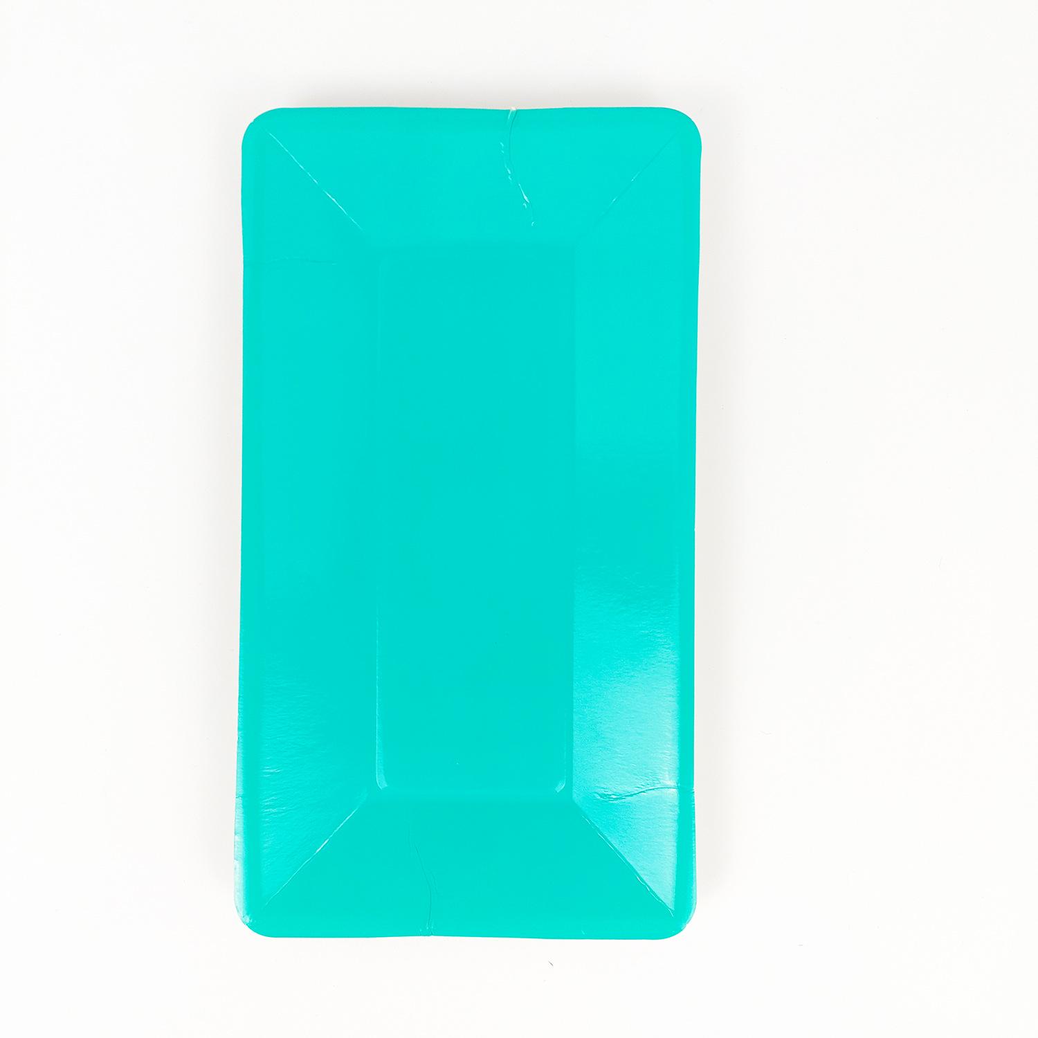 

Одноразовые прямоугольные бумажные тарелки для фруктов, торта, барбекю, пикника и праздничной посуды для ужина