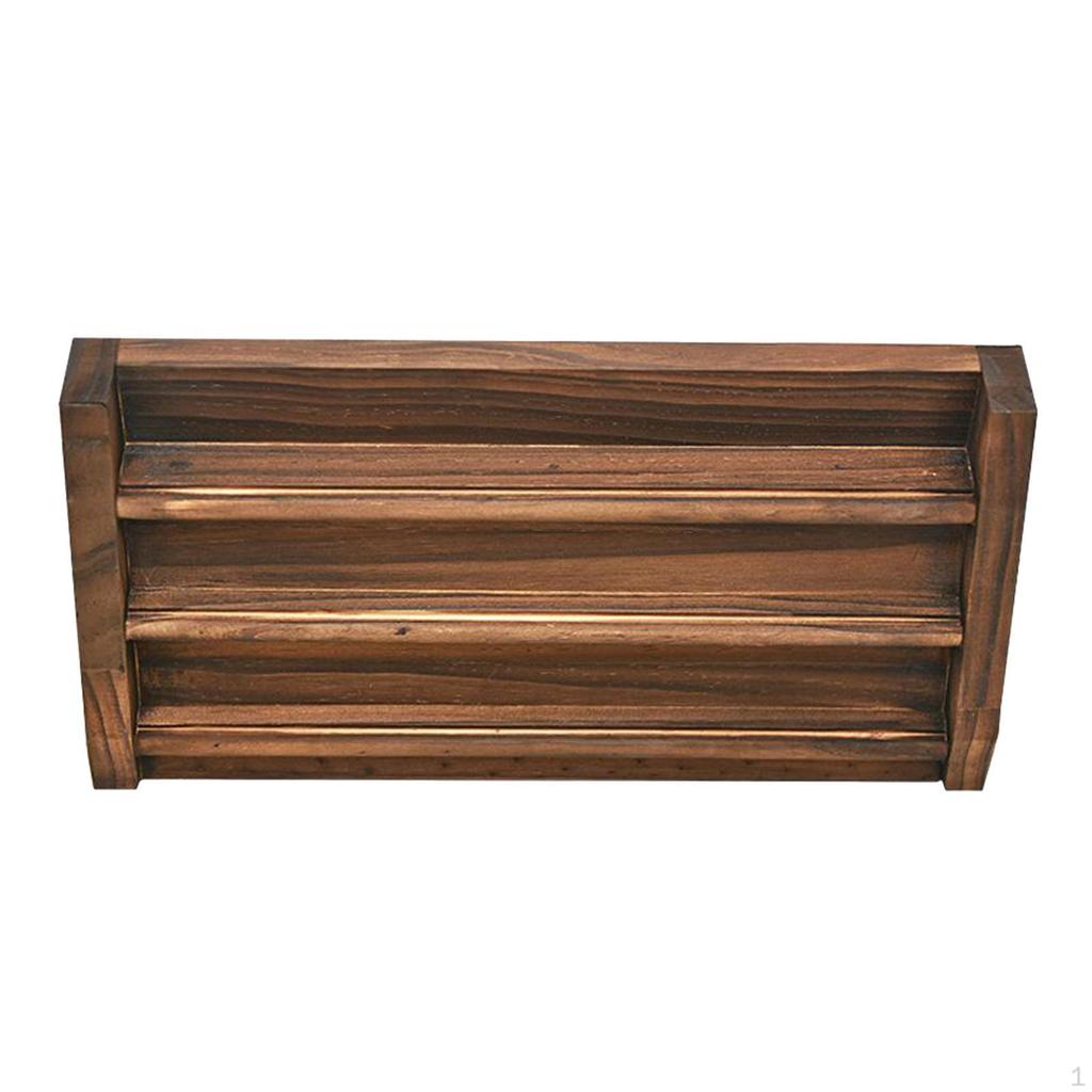 Display Rack Holder Wooden Stand for Coin Collectible