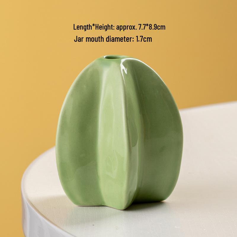 Creative Ceramic Vase for Hydroponic Plants, Pothos, Fresh Flowers, and Desktop Ornaments - Perfect for Living Room Decor.