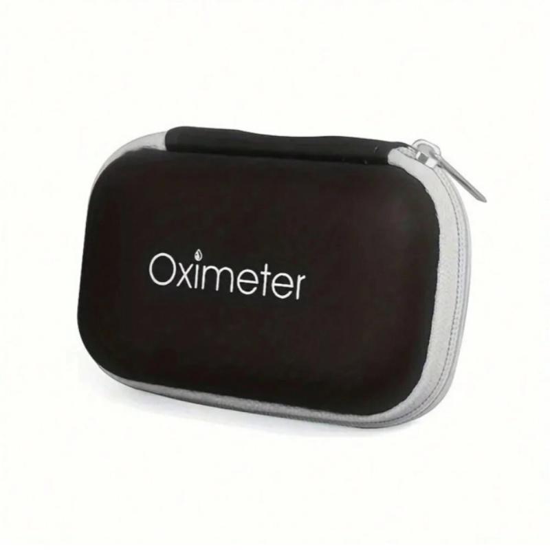

Oximeter Storage Bag Portable Zippered Packaging Box Fingertip Pulse Pouch Dustproof Headphone Organizer Travel Accessories серый