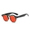 Double-Layer Flip-Up Round Steampunk Sunglasses - Retro European & American Trend