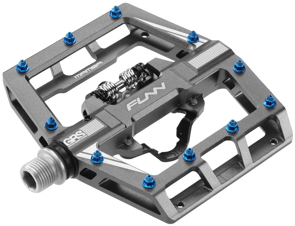 Funn Mamba Clipless Pedal Spring Single Sided SPD Binding Suitable for Mountain Bikes Set, Mechanism, Cleat, Compatible, Pedal, (MTB) (Gray)