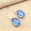Tanzanite Gemstone 925 Sterling Silver Jewelry Handmade Earrings For Wedding Gift