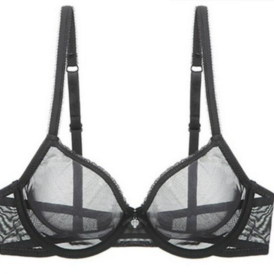 European Ultrathin Varsbaby American Transparent Mesh Lingerie Set