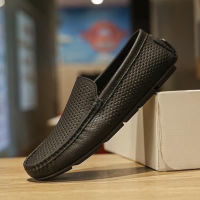 Genuine Leather Mens Casual Shoes Breathable Men's Loafers Moccasins New Slip On Driving Shoes Soft-Soled Male Business Footwear