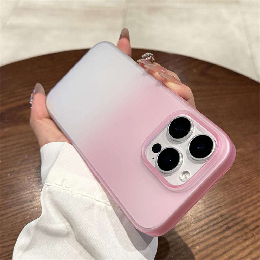 Transparent Gradient Matte Phone Case For For Iphone 16 15 14 13 12 Pro Max Plus Ultrathin Shockproof Bumper Cases Cover
