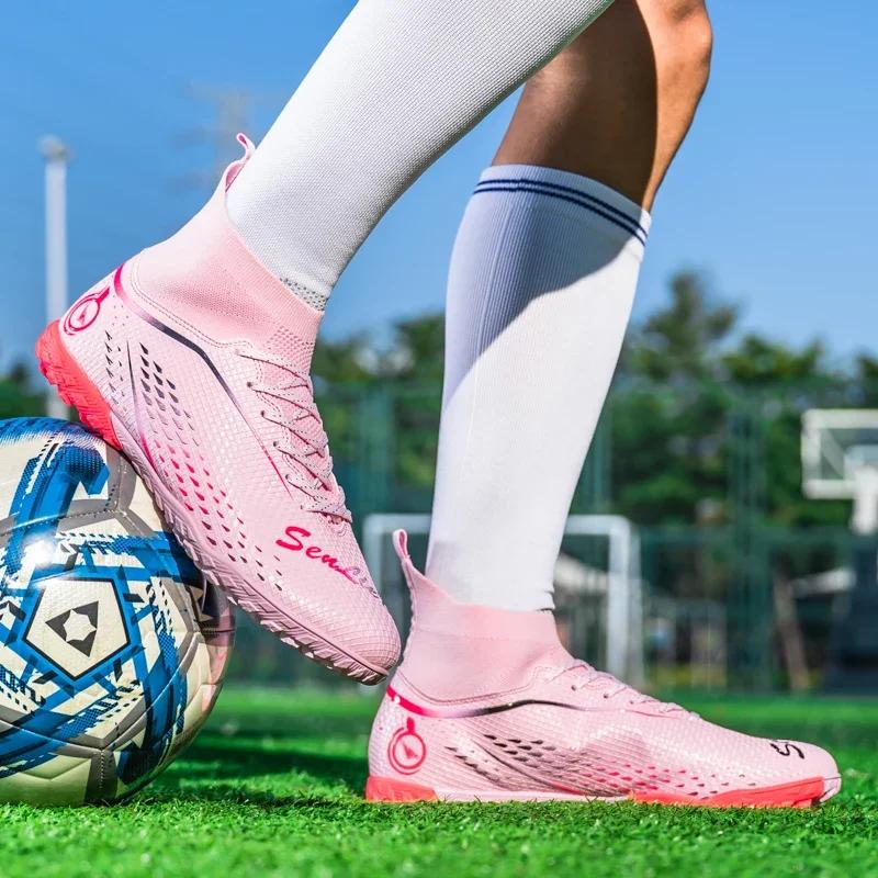 New Professional Unisex Soccer Shoes Non-slip Football Boots Outdoor Drop Shipping Futsal Match Training Sport Sport Sneakers