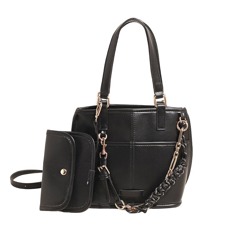 

Canvas tote bag extra large capacity to work commuter handbag niche design shoulder bag new messenger bag 26x18x8 чёрный