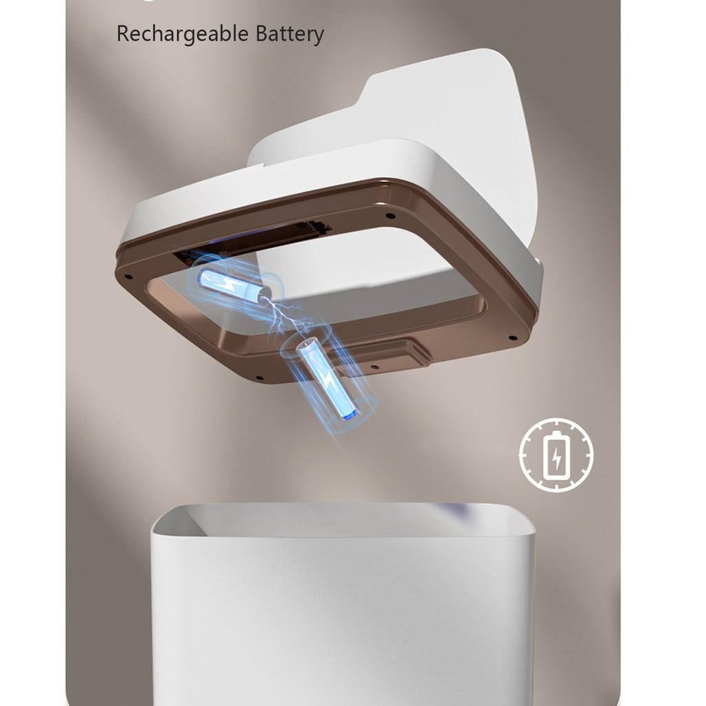 Intelligent Trash Container with Sensors Lid Fashion Automatic Garbage Can for Various Room Placement Trash Bin